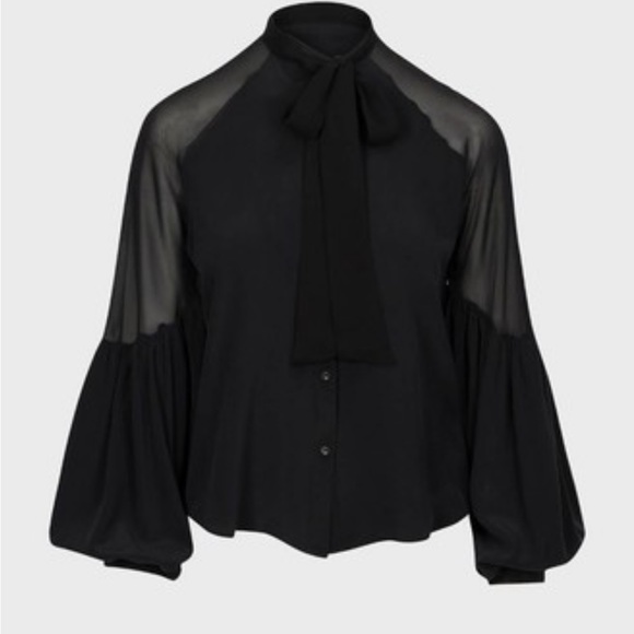 7 for all mankind silk blouse - Picture 4 of 11
